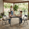 thumbnail image 3 of Homy Casa Kids Picnic Table Set of 3, Foldable Table and Chairs for Outdoor & Indoor Play, Black, 3 of 7