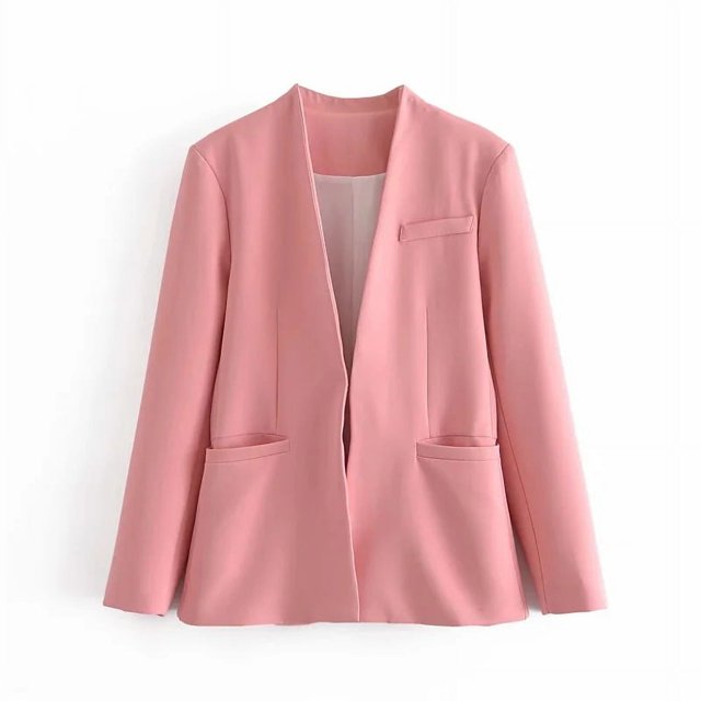 Style Summer Women‘s New Lapel Suit Jacket 66075