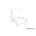 thumbnail image 6 of Linon Lily Linen Accent Chair, Multiple Patterns, 6 of 7