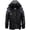 Black Gray, variant on TACVASEN Men's Winter Waterproof Ski Jackets with Hooded Windproof Fleece Warm Snow Coat with Multi-Pockets For Hiking and Snowboarding ,Black,L