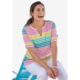 thumbnail image 6 of Woman Within Plus Size Notch-Neck Pocket Tee, 6 of 6