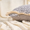 thumbnail image 3 of Unique Bargains Set of 2 Boho Soft Square Throw Pillow Covers for Couch Dark Grey, 3 of 7