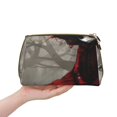 thumbnail image 4 of Xecao Dark Red Hooded Girl Print Fashion Makeup PVC Bag Large Capacity Travel Cosmetic Bag for Women Organizer Toiletry Clutch, 4 of 8