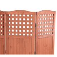 thumbnail image 4 of Leisure Season Wood Folding Patio and Garden Privacy Screen in Medium Brown, 4 of 8