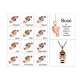 thumbnail image 4 of Birthstone Shoe Pendant Necklace w/ Pure Brilliance Zirconia - Rose Gold Plated - February, 4 of 8