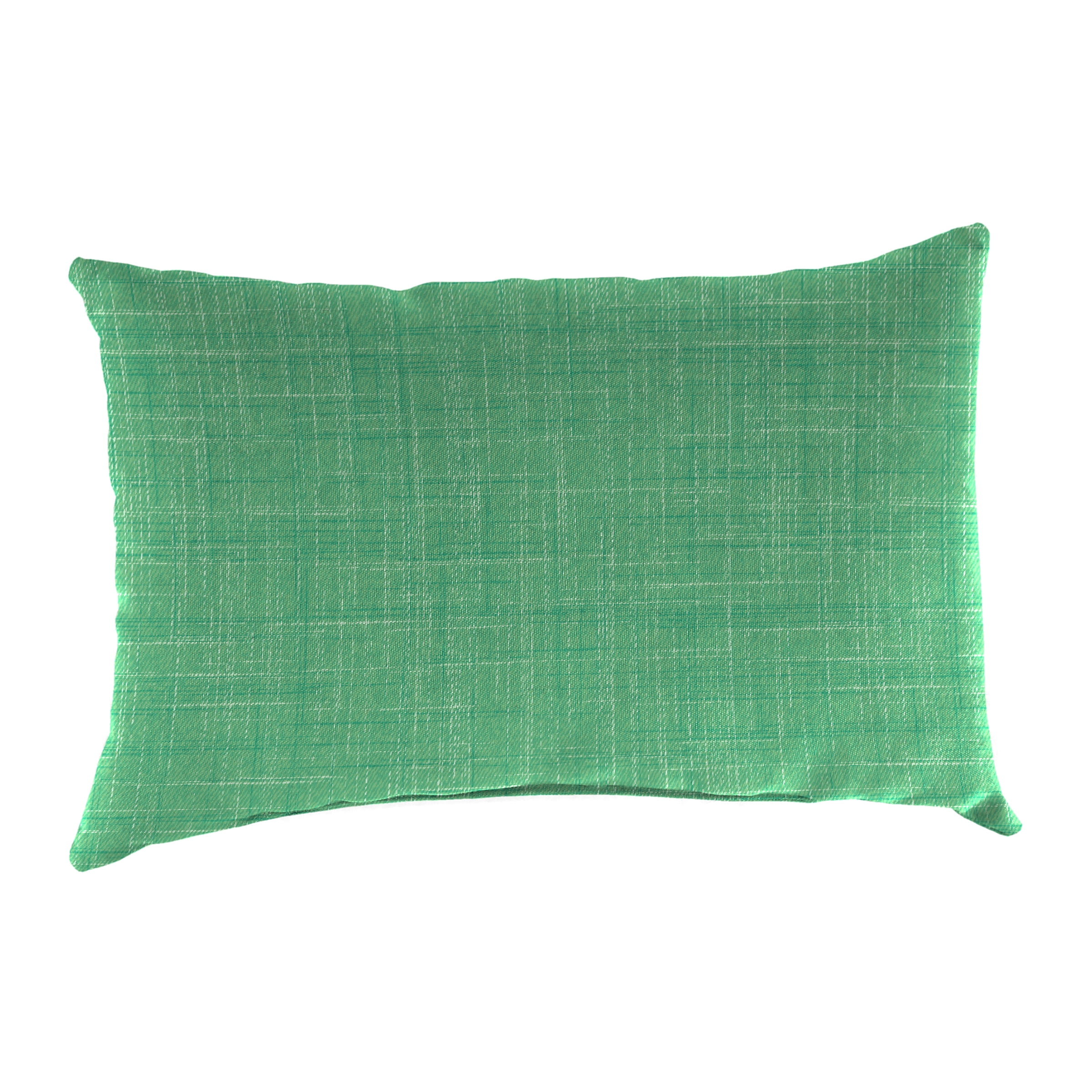 Jordan Manufacturing 12" x 18" Harlow Dill Green Solid Rectangular Outdoor Lumbar Throw Pillow (2 Pack)