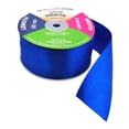 thumbnail image 2 of Blue Satin Ribbon 2 Inch 50 Yard Roll for Gift Wrapping, Weddings, Hair, Dresses, Blanket Edging, Crafts, Bows, Ornaments; by Mandala Crafts, 2 of 4