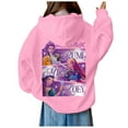 thumbnail image 6 of Girls Hoodies & Sweatshirts 's Hoodie Long Sleeve Soft Sweatshirt Graphic Hoody Cute Pullovers Top Clothes Pink,160, 6 of 7