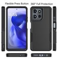 thumbnail image 6 of For Motorola Moto G Power 5G 2025 Case ,2 in 1 Phone Case for Moto G Power 5G 2025 6.8 inch ,Takfox Shockproof Protection Heavy Duty Armor Hard Plastic & Rubber Rugged Full Body Bumper Cover -Black, 6 of 12
