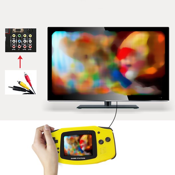 Consolas de juegos, consola de juegos portátil de 2,8 pulgadas y 32 bits, consolas de juegos con batería recargable integrada para 50 juegos clásicos, consolas de juegos portátiles, máquina de juegos