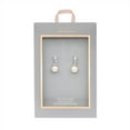 thumbnail image 2 of Believe by Brilliance Fine Silver Plated Cubic Zirconia and Simulated Pearl Drop Earrings, 2 of 3