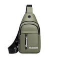 thumbnail image 2 of Bolsa de pecho Bandolera para hombres y mujeres, mochila ligera de varios bolsillos con correa ajustable para viajar, senderismo, deportes y uso diario, 2 of 8