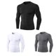 thumbnail image 2 of Camisetas 3pcs Camisetas de Compresión de Manga Larga Atlética para Hombres Camiseta de Abrenamiento Seco Rápido Que Corría Tops, 2 of 7