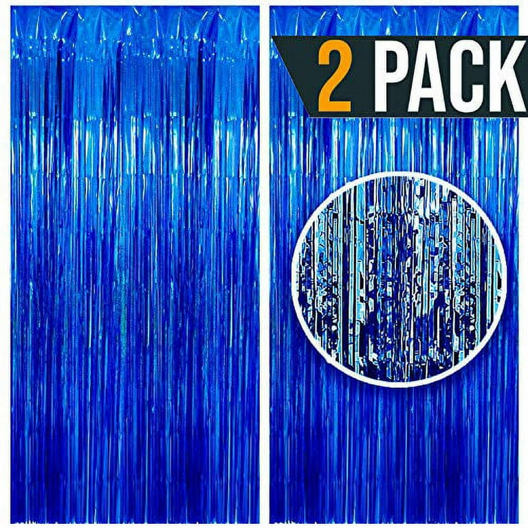 3.25 X 6.7 Ft Navy Blue Backdrop Foil Curtain, Foil Fringe Curtains Party  Decorations, Party Backdrop Decorations, Blue Streamers Party Decorations,  Party Curtains Decorations, Tinsel Backdrop 