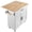White+35.4, variant on Style Kitchen Island Cart with Solid Wood Top, 45.3" Wide Mobile Cart with Storage Cabinet, Spice Rack, Towel Holder, Drop Leaf & Drawer, White - Portable Rolling Kitchen Island with Wheels