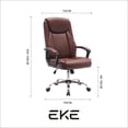 thumbnail image 2 of Silla Sillón Escritorio Oficina Ejecutiva Vinipiel EKE Life Home YX-1028 Marrón, 2 of 2