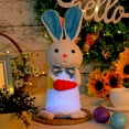 thumbnail image 3 of Tdxkok Easter Decorations Glowing Rabbits Figurines Small Rabbits Ornaments Easter Gifts, 3 of 6
