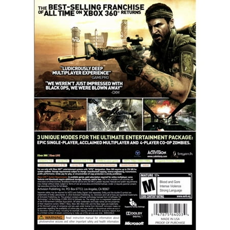 Activision Call Of Duty Black Ops (Xbox 360) -