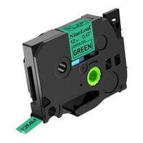 NineLeaf Compatible for Brother P-touch TZe-731 TZe731 TZ-731 TZ731 12mm Green Laminated Label Tape 0.47" x 26.2 ft (12mm x 8m)