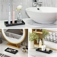 thumbnail image 2 of Naiovety Bandeja de almacenamiento no tóxica de gran capacidad para suministros de baño, bandeja, botella de baño, hecha en resina Juegos de accesorios de baño, 2 of 6