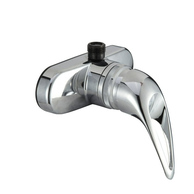 Dura Faucet Shower Control Valve DF-SA150-CP 1 Valve; Single Piece Wall Mount; Ball Valve; 4 Inch Center Distance; 2 Hole Application; Single Lever Handle; Chrome Plated; Plastic