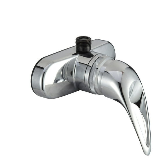 Dura Faucet Shower Control Valve DF-SA150-CP 1 Valve; Single Piece Wall Mount; Ball Valve; 4 Inch Center Distance; 2 Hole Application; Single Lever Handle; Chrome Plated; Plastic