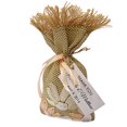 thumbnail image 1 of 20 Burlap Drawstring Gift Pouch Small Jute Bags Wedding Party Rustic Favor Bags With Personalized Paper Tags, 1 of 1