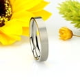 thumbnail image 3 of 4MM Comfort Fit Titanium Wedding Band Classic Flat Ring (Size 5 to 12), 3 of 3