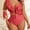 Red, variant on Top-kevin Red and White Polka Dot Women Plus Size Two Piece Swimsuits High Waisted Bikini Set Ruffle Tummy Control Bathing Suits with Bottom