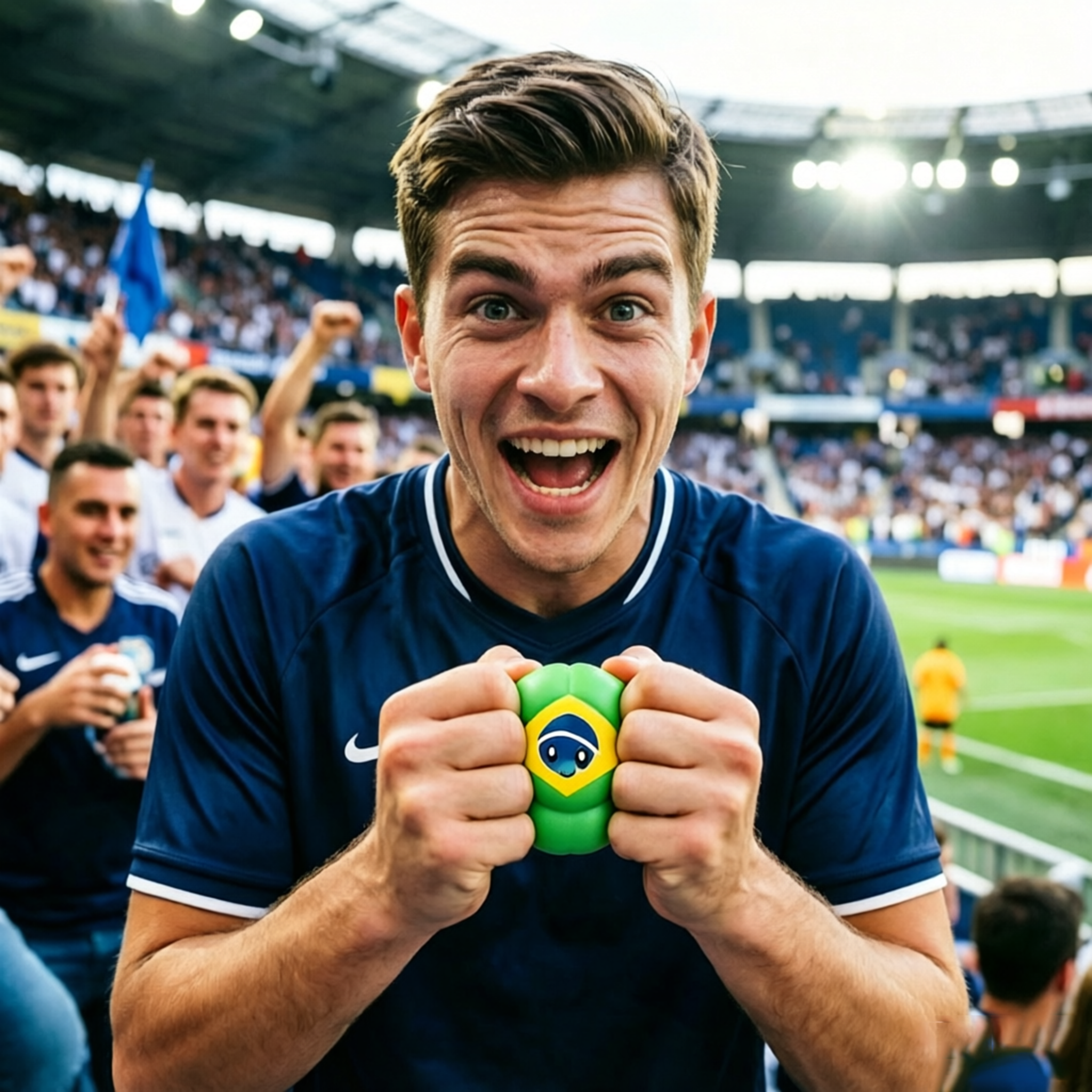 12 Pcs Soccer Dumplings 2026 USA World Soccer Anniversary Dumpling Squishies, Squishy Fidget Fidget Toys for Anxiety Relief, Football Giant Glitter Dumplings Box for Adults (Random Pattern)