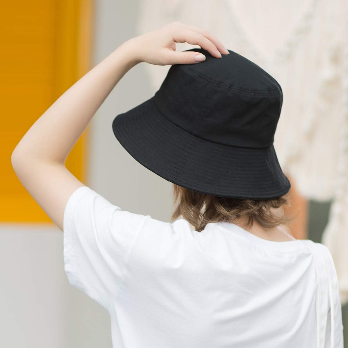 Womens Cotton Wide Brim Sun Hats UPF50+ UV Packable Beach 