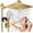 Gold, variant on Shower , 8" High Rain shower with Handheld Combo, 6 Settings Handheld with 78" Anti-leak Hose, 11" Adjustable Extension Arm, Thin Water Saving, ,