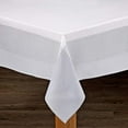 thumbnail image 4 of Lintex Linens Bohemia Tablecloth White/Grey 70″X70″ Square, 4 of 4