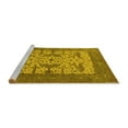 thumbnail image 2 of Ahgly Company Machine Washable Indoor Rectangle Oriental Yellow Industrial Area Rugs, 3' x 5', 2 of 4