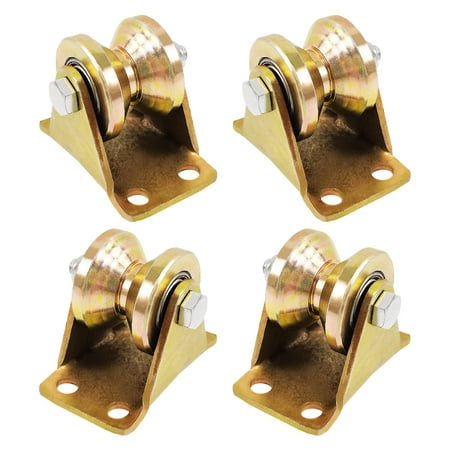 SHENMO 4 Pcs Single Pulley for Lifting Reeving - Rail Caster Sliding ...