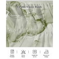 thumbnail image 5 of Marble Sage Green Wrap Around Bed Skirts for California King Bed 18" Drop,Bed Skirt with Adjustable Elastic Belt Dust Ruffle Bed Valance Modern Abstract Ink Painting Luxury Bed Frame Cover, 5 of 7