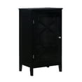 thumbnail image 6 of Linon Campbell Single Door Glass Front Cabinet with 3 Shelves, Black Finish, 6 of 13