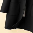 thumbnail image 6 of 10-11 Years Big Girls Wool Coat Long Button Down Lapel with Pockets Winter Outerwear, 6 of 6