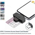 thumbnail image 2 of Usb C Cac Card Reader Dod Military Usb-c Universal Access Cac Smart Card Reader Credit Card Reader/c, 2 of 5