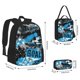 thumbnail image 2 of Disketp Football Time Mochila Estampada de Gran Capacidad con Lonchera y Estuche, Set de 3 Piezas para Estudiantes, 2 of 7