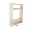 thumbnail image 3 of Especiero de pared para cocina: Estante colgante para condimentos sin taladros - Organizador de cocina para especias y condimentos con gancho y cajón, 3 of 6