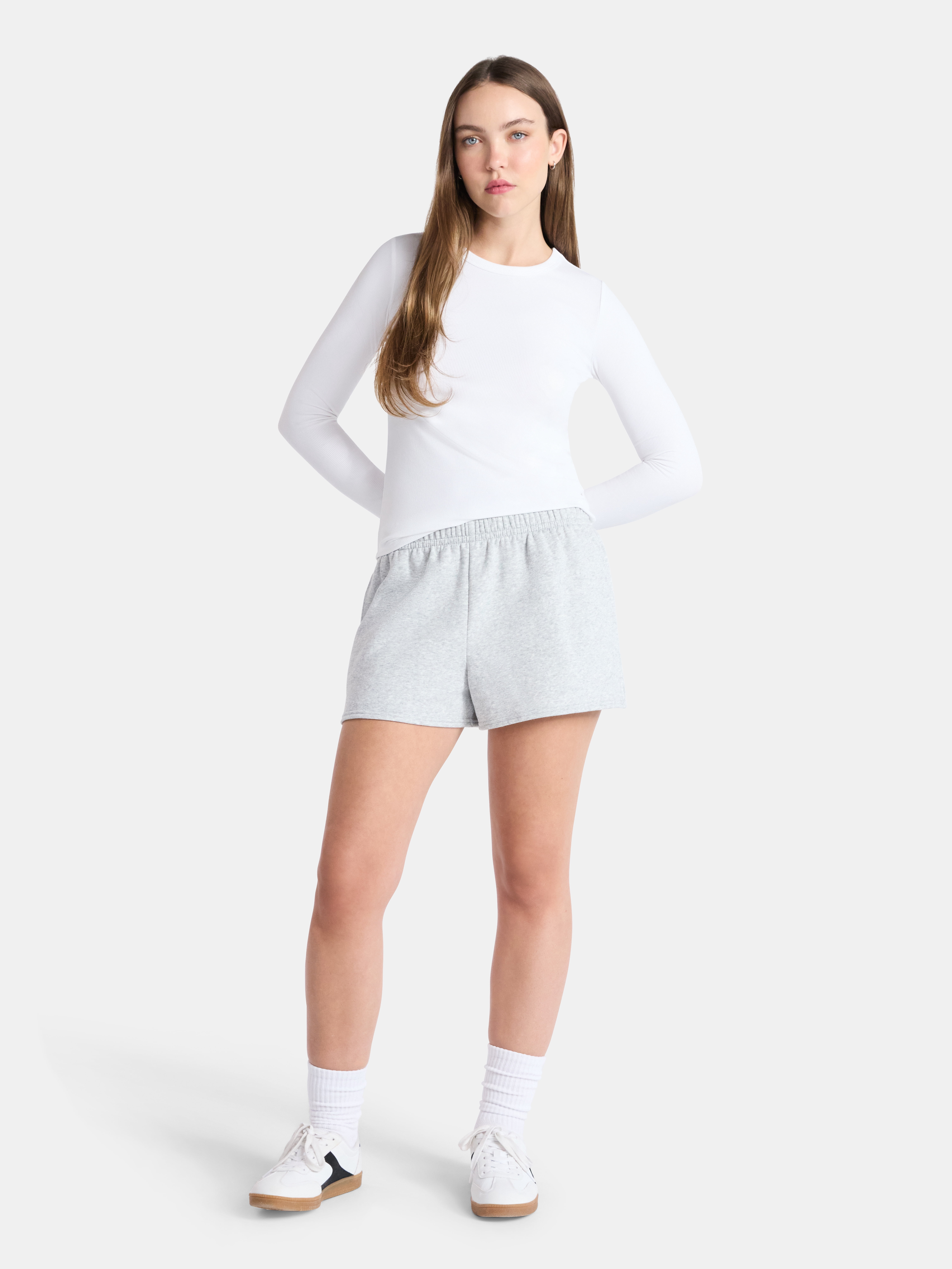 No Boundaries Fleece Shorts, 3'' Inseam, Women’s