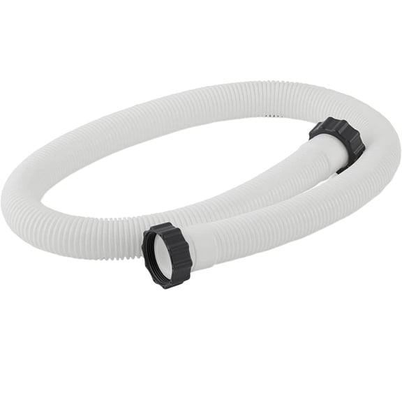 Forestwhale 59" Pool Hose for Above Ground Pools Flexible PE Replacement Filter Hose with Threaded Nut Connectors Compatible with Pool Filter Pumps & Saltwater Systems