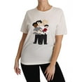 thumbnail image 5 of Dolce  Gabbana White Silk Stretch #dgfamily T-shirt, 5 of 6