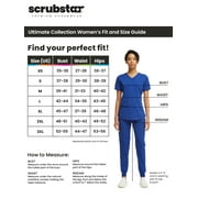 Scrubstar Ultimate Women’s Antimicrobial Welt Pocket V-Neck Scrub Top, Sizes XS–3XL