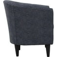 thumbnail image 3 of Fox Hill Trading Windsor 17.5" Traditional Fabric Club Chair in Gray, 3 of 4