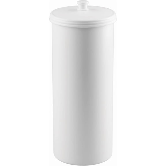 Freestanding Bathroom Toilet Paper Storage Holder with Lid for 3 Extra Rolls