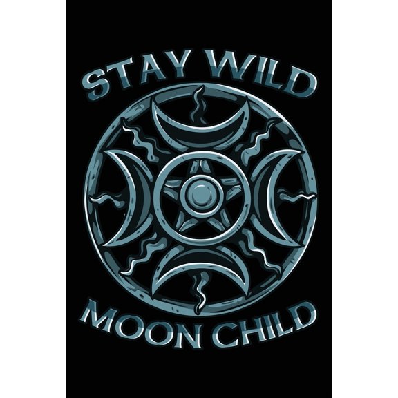 Stay Wild Moon Child: Notebook Pagan Journal (Paperback)