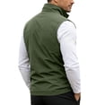 thumbnail image 4 of Trikvn Men's Athletic Running Vest Lightweight Windbreaker Outerwear Full Zip Activewear Sleeveless Jacket with Side Pockets Stand Collar for Golf Cycling Workout, 4 of 9