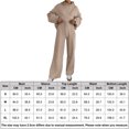 thumbnail image 2 of Sudadera Conjunto a juego de 2 piezas para mujer, sudadera con capucha tejida a la moda, pantalón, traje deportivo, trajes para correr Cgtredaw Beis M para Mujer, 2 of 7